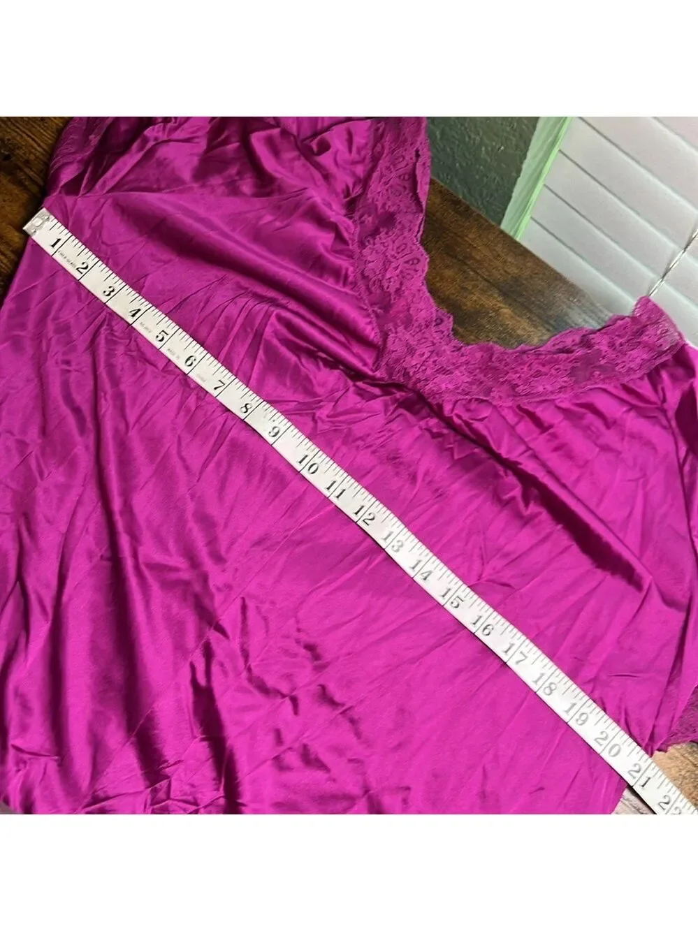 Vintage Purple Lace Nightgown Modest Romantic - Picture 4 of 4